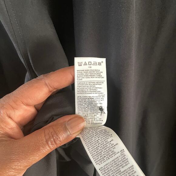 Athleta Everlasting Top Womens Large Black Athletic Performance Short Sleeve - Picture 5 of 9